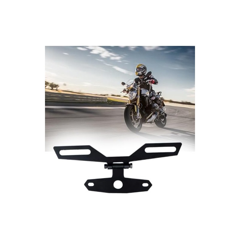 Motorcycle License Plate Bracket, Adjustable Motorcycle License Plate Holder, Folding
