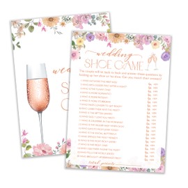 Wedding Games, Bridal Shower Games, Wedding Shoe Game Cards, Wildflower Wedding Shower Games, Engagement Party Games, Bridal Shower Decorations Supplies, Reception Games 25 Guests-02
