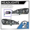Driver & Passenger Side Headlight Assembly Set Headlights Driver &
