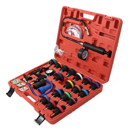 LABLT 28 PCS Universal Vacuum Radiator Test Detection Tool Coolant Pressure Tester Kit