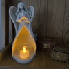 OakiWay Memorial Gifts - Angel Tealight Candle Holder Statue, Sympathy