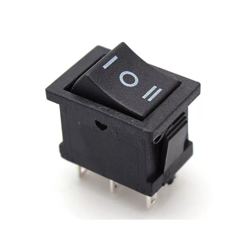 Unbranded/Generic 2x Rocker Switch ON/OFF/ON 6-Pin DPDT Rectangular Car DC
