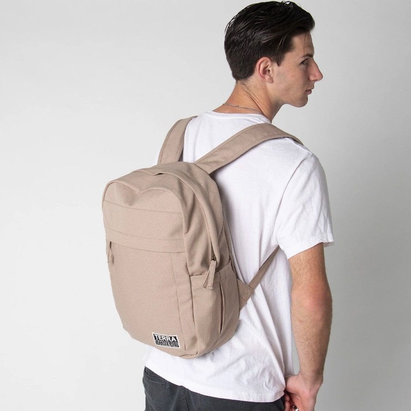 Terra Thread Organic Cotton Earth Backpack, Mustard Yellow