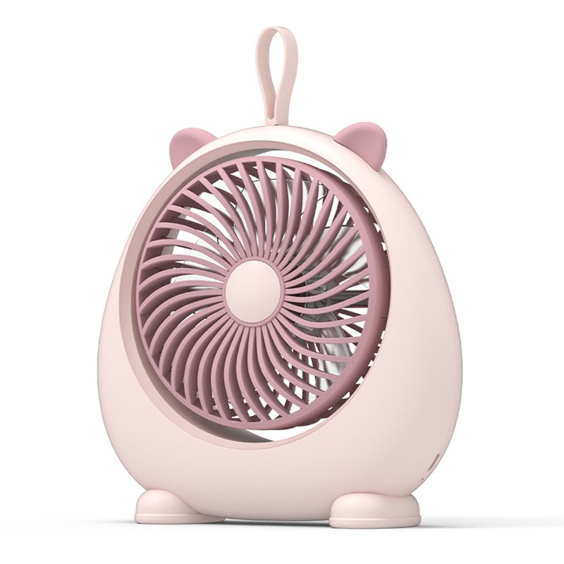Cat Ear Desk Fan for Student Two Levels Adjustable Large