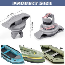 BUZIFU Pack of 2 Boat Air Valve Plug Inflatable Boat Valve Cover Kayak Air Valve Plugs Inflated Mattress Air Fittings Spiral Air Plugs Universal Fit