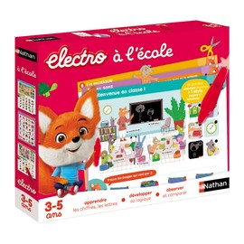 Dujardin 31624 Nathan - Electric School - Electronic Educational Game from 3 to 5 Years - Development of Logic and Observation, Multi-Colour