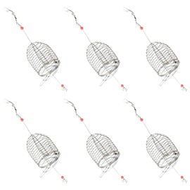 Namvo 6PCS Stainless Steel Catfish Bait Holder, Hanging Rustproof Bait Traps For Fishing, Reusable Fish Trap Cage For Outdoor Sports