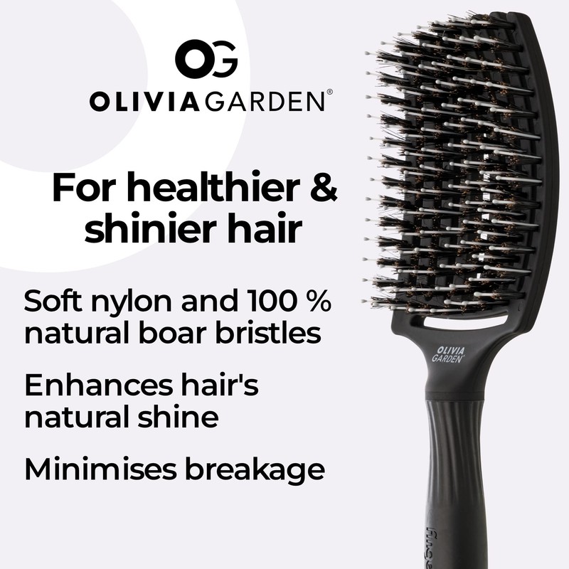 Olivia Garden - Fingerbrush - Boar & Nylon bristles -