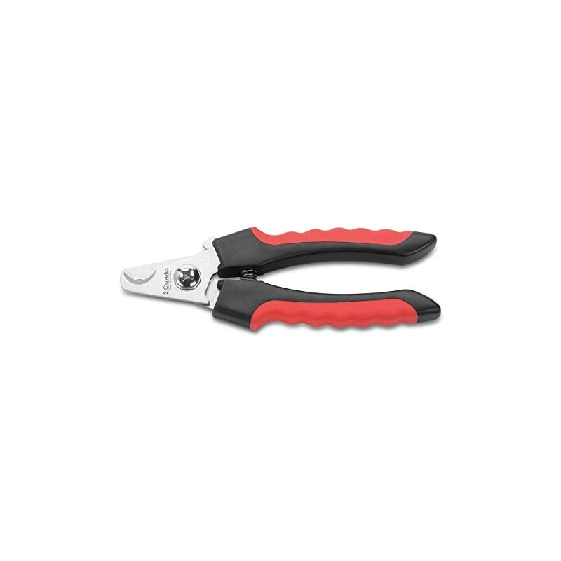 3 Claveles Ergonomic Red Stainless Steel Nail Clippers