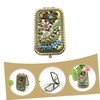 PACKOVE Foldable Small Double Sided Makeup Mirror Compact Lightweight Frame