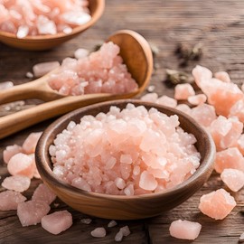 Leeza Foods Premium Himalayan Dark Pink Salt, Coarse Grain, Tub