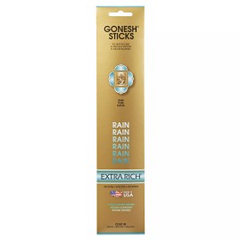 Gonesh Incense Sticks - 8 Packs - Rain - 20 Sticks Per Pack Extra Rich