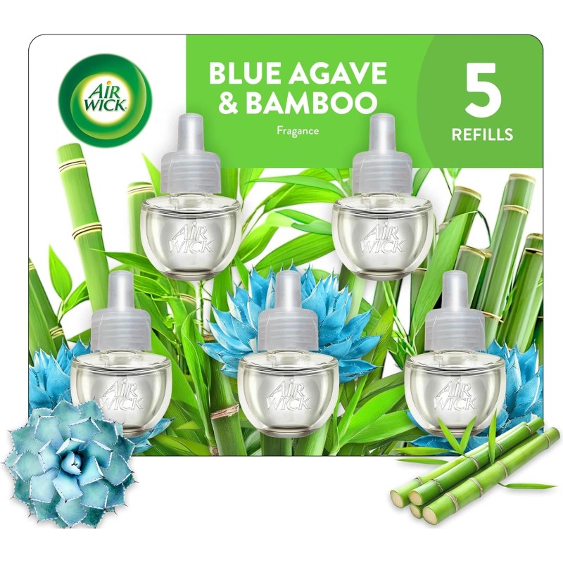 Air Wick Plug in Scented Oil Refill, 5 Ct, Blue