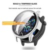 [2-Pack] Case with Tempered Glass Screen Protector Compatible with Garmin