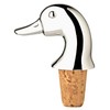 EDZARD Bottle Cork Duck, Silver Plated and Tarnish Protected, Height