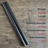 2pcs 30mm Carbon Fiber Tube 30mmx27mmx500mm,1.5MM Wall Thickness 500MM Length,3K