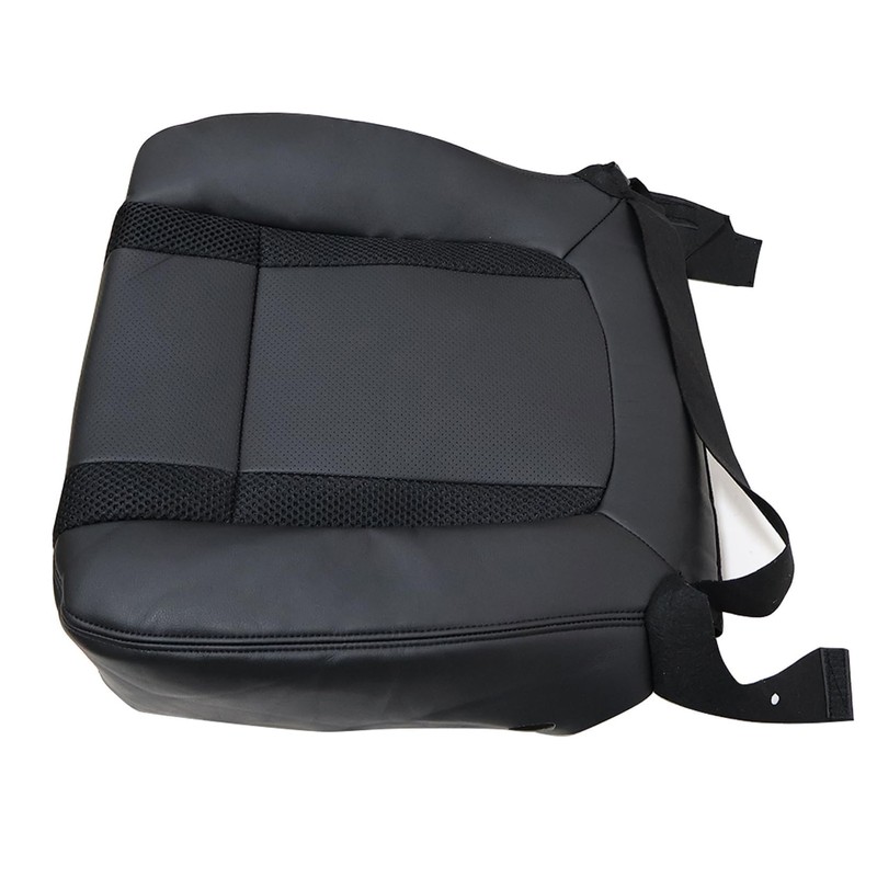 NLQR Front Driver Bottom Replacement Perforated Seat Cover Charcoal Black