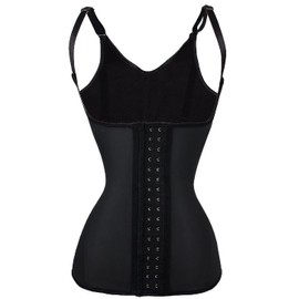 Everbellus Womens Adjustable Shoulder Strap Waist Training Vest Underbust Corset Black L
