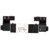 DC 12V BSP 1/4 Normally Closed 3 Position 5 Way