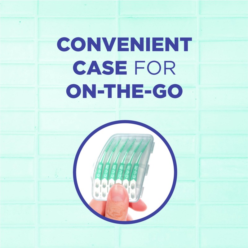 GUM Soft-Picks Advanced, Easy-to-Use Interdental Picks for Plaque Removal and