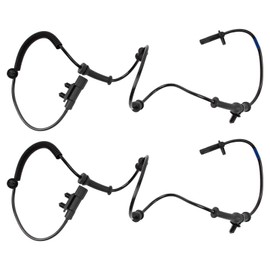 TRQ Front ABS Wheel Speed Sensor Set Compatible with 2014-2015 Dodge Durango Jeep Grand Cherokee