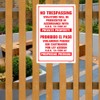 Berylunx 3 Pack 12" x 16" No Trespassing Violators Will