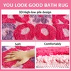 TWWDE AUG You Look Good Bath Mat Hot Pink Bathroom