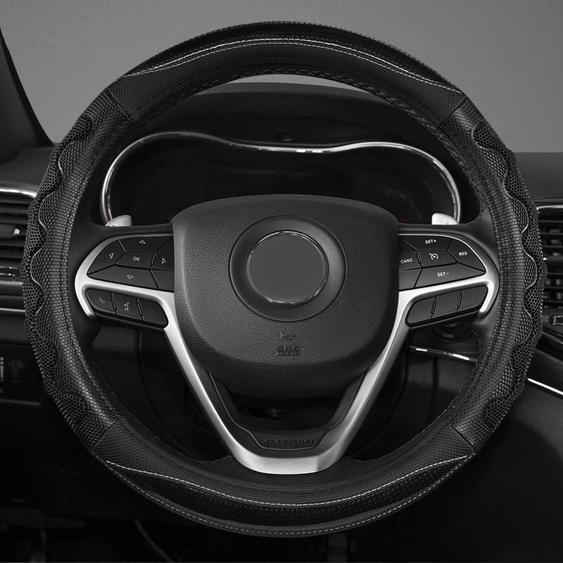 GIANT PANDA Steering Wheel Cover for Jeep Wrangler, Car Steering