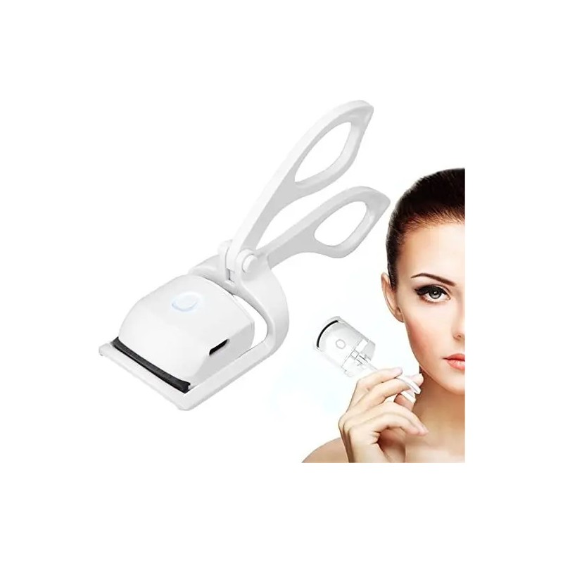Rizador De Pestañas Electrico 1 Pieza Blanco O Rosa