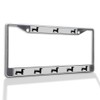 Fastasticdeals Metal Insert License Plate Frame Dachshund Dog Black Silhouette