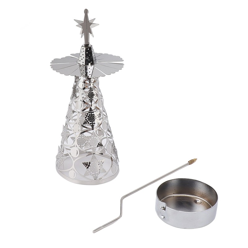 Spinning Candle Holder Rotating Candlestick Set for Romantic Wedding Christmas
