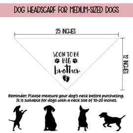 Soon to Be Big Brother Dog Bandana Pregnancy Announcement Big Brother Bandana for Dog Pregnancy Announcement Gender Reveal Baby Announcement Dogs Scarf for Small and Medium Cats Dogs