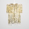 MiniSun Modern Chrome Chandelier Ceiling Pendant Light Shade with Clear