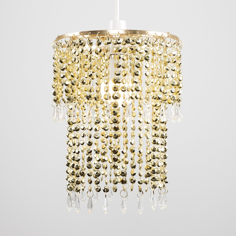 MiniSun Modern Chrome Chandelier Ceiling Pendant Light Shade with Clear