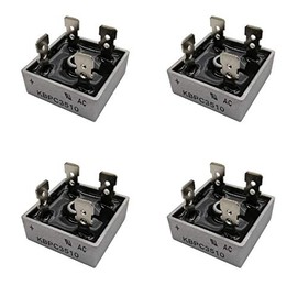 HUABAN 4 Pieces KBPC3510 Silicon Bridge Rectifier Diode 35A 1000V KBPC Single Phase, Full Wave 35 Amp 1000 Volt