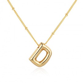 VCCKNB JEWELRY Initial Necklaces for Women and Girls, 14K Gold Plated, Letter Pendant Necklace from A-Z, Monogram Necklaces, Alphabet Initial Jewelry, Dainty, Trendy, 14K Gold Plated
