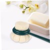 COLLBATH Dual-sided Soft Bristle Bath Brush with Handle Back Scrubber