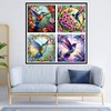 Auremi 4 pcs 5D Diamond Painting Kits, Hummingbird Diamond Art