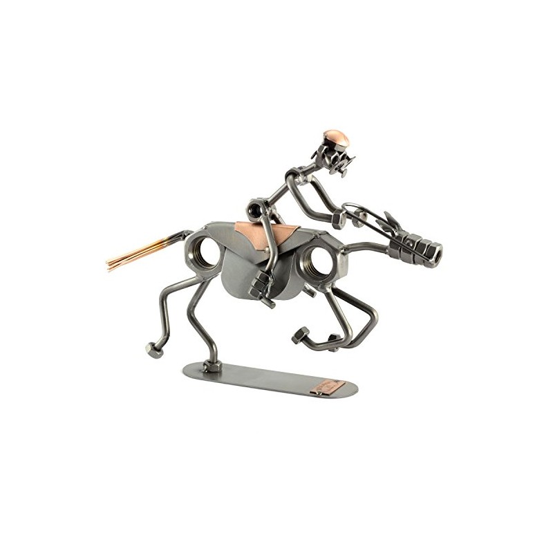 Steelman24 I Nuts and bolts sculpture HORSEBACK RIDER I Handmade