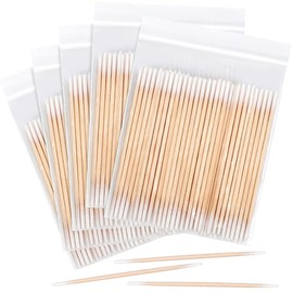 RDNKVB Pack of 500 Cotton Buds Tip Micro Applicator Brushes Eyelash Extensions 10 cm Wooden Sticks Micro Brushes Cleaning Sticks for Eyebrow Makeup Tattoo Nails Cleaning