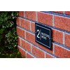Badgemaster Modern Anthracite House Number Sign Plaque Stainless Steel Standoffs