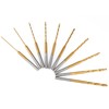Ainiv 10Pcs Mini Twist Drill Bit Set, Micro Engraving Drill