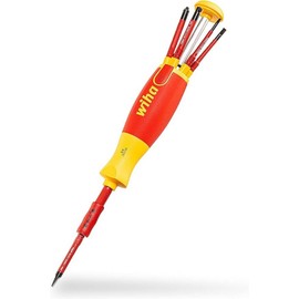 Wiha 38613, Schlitz/PH/SL+PZ (Klemmschrauben) im Blister, Red Yellow