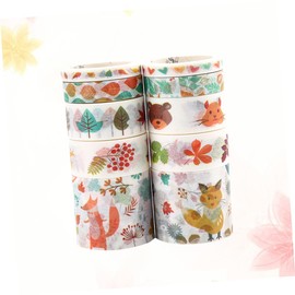 TEHAUX Scrapbooking Stickers Tape 2 Boxes of 10 Rolls Washi Tape Rolls Easy Decorative Sticky Paper for DIY Projects