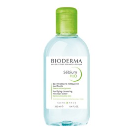 Bioderma Sevium H2O D(H2O), 8.5 fl oz (250 ml), Oily For Mixed Skin, Cleansing Water (Face Wash, Makeup Removal, Cleansing Water, Sebum, Detoxifying Makeup, No Ethyl Alcohol, Oil, Parabens, Weak Acid)
