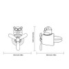 Car Air Freshener Cute Bear Car Diffuser with Rotating Propeller