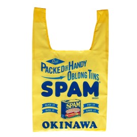 SPAM OKINAWA Eco Bag, Tote Bag, Lightweight, Yellow, Blue, White, Logo, Gift, Souvenir, T-Shirt, Coordination, Okinawa Limited Edition, yellow