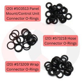 Captain O-Ring Replacement 60pc O-Ring Set #503555 for Game Ready GRPro 2.1 Med4 Elite