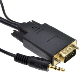 kenable HDMI to SVGA with Audio PC or Laptop to Monitor TV Video Cable 1m [1 metres]