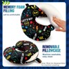 Gilprop 2 Pcs Gaming Travel Pillow with Sleep Eye Mask,